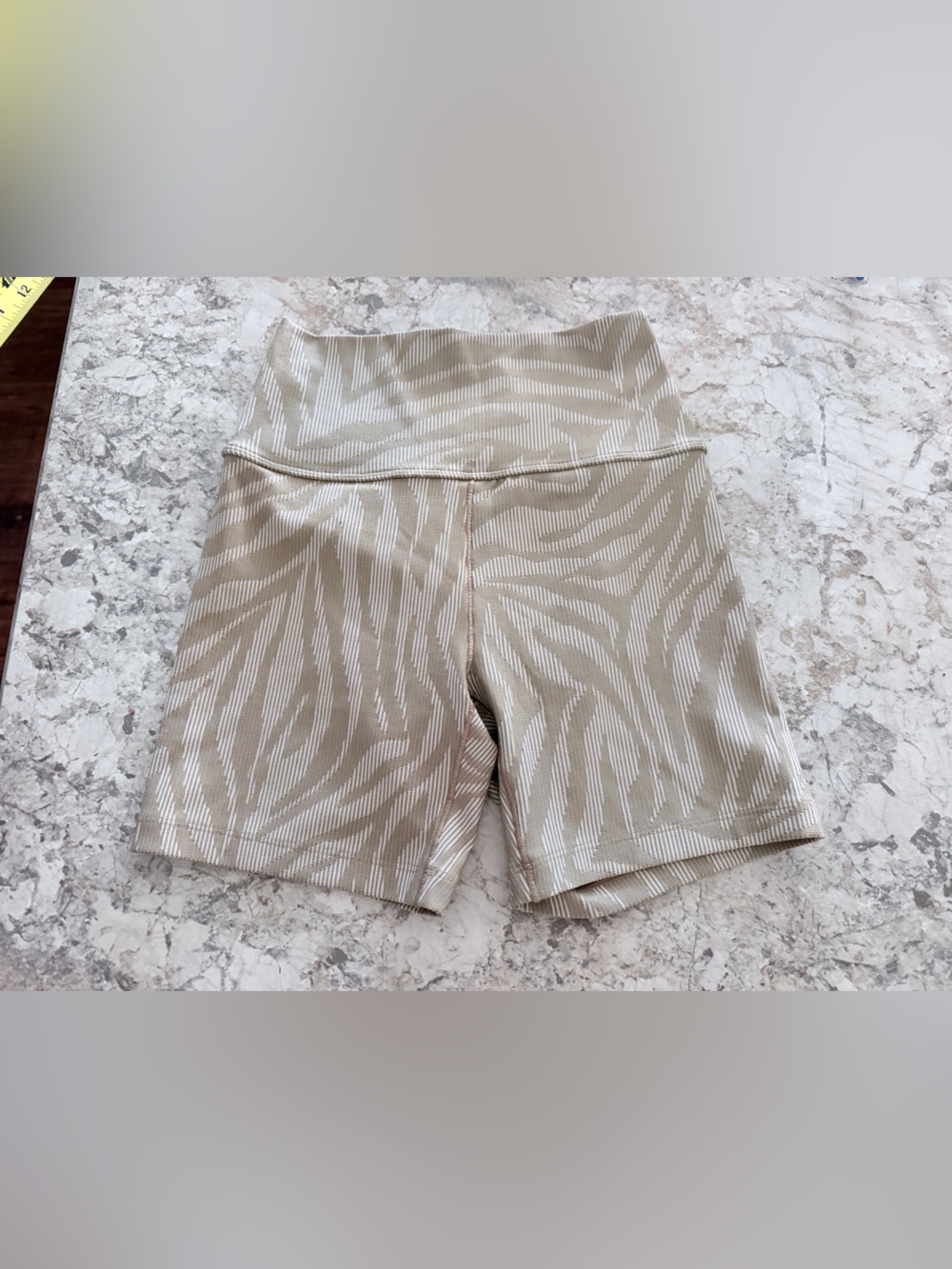 OFFLINE By Aerie Stripe Ribbed Zebra Bike Shorts Medium